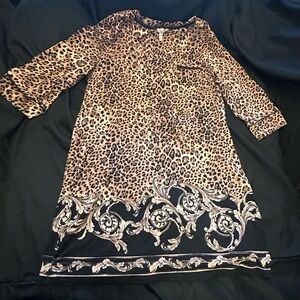 Soma Leopard Print Nightgown -XL